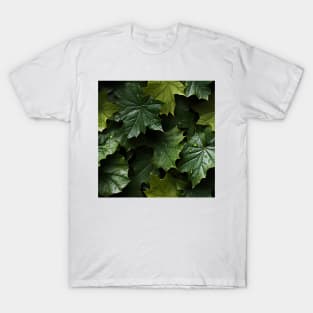 Green Leaves Pattern 21 T-Shirt